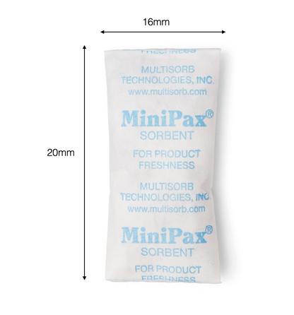 Multisorb MiniPax® Sorbent Packets. Pre Cut Silica Gel Packet Sizes