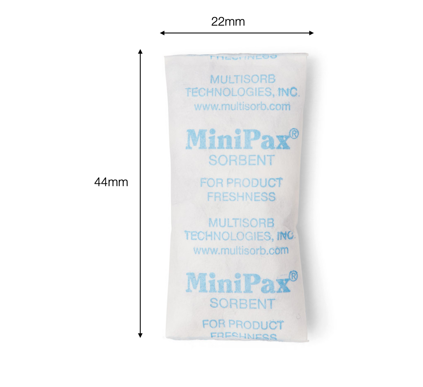 Multisorb MiniPax® Sorbent Packets. Pre Cut Silica Gel Packet Sizes