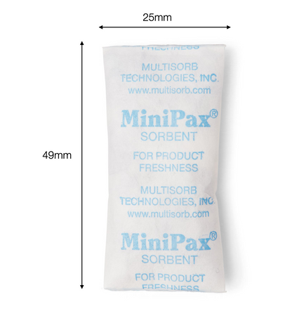 Multisorb MiniPax® Sorbent Packets. Pre Cut Silica Gel Packet Sizes
