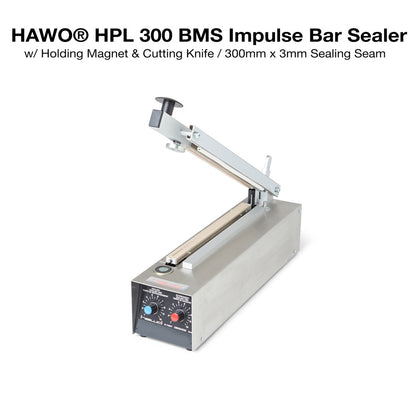 Hawo HPL 300 & 500 BMS Table Top Heat Sealer Valdamarkdirect.com