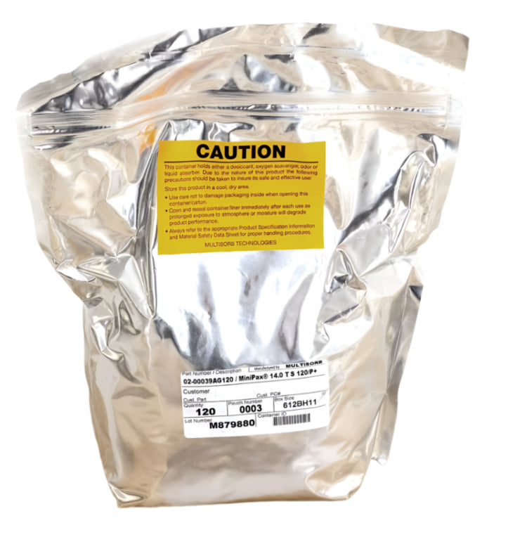 Multisorb MiniPax® Sorbent Packets. Pre Cut Silica Gel Packet Sizes Valdamarkdirect.com