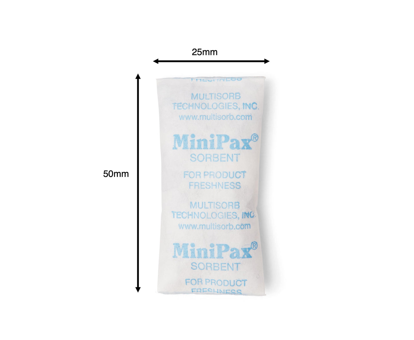 Multisorb MiniPax® Sorbent Packets. Pre Cut Silica Gel Packet Sizes Valdamarkdirect.com